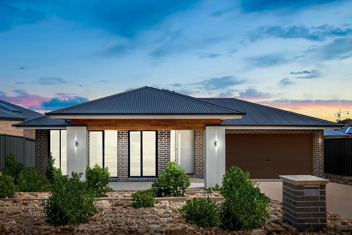 Display home with Colorbond roof